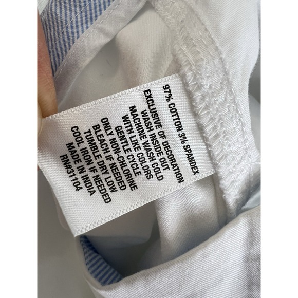 Crown & Ivy‎ Caroline Classic Fit Woman's Shorts White Size 20W NEW - Picture 6 of 7